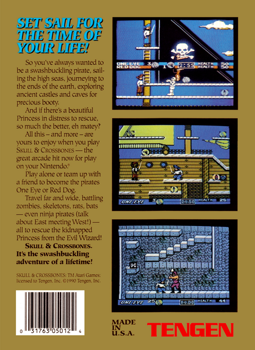Skull & Crossbones (Homebrew) — Box back